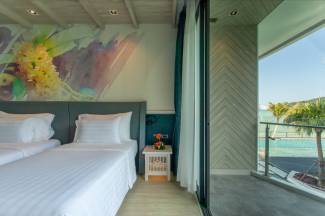 The Tide Beachfront Siray Phuket - Deluxe Double or Twin Room with Sea View
